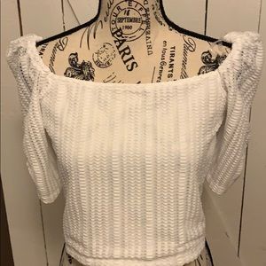 White short top size large